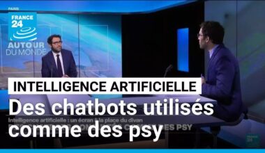 Intelligence artificielle : des chatbots consultés comme des psychologues • FRANCE 24