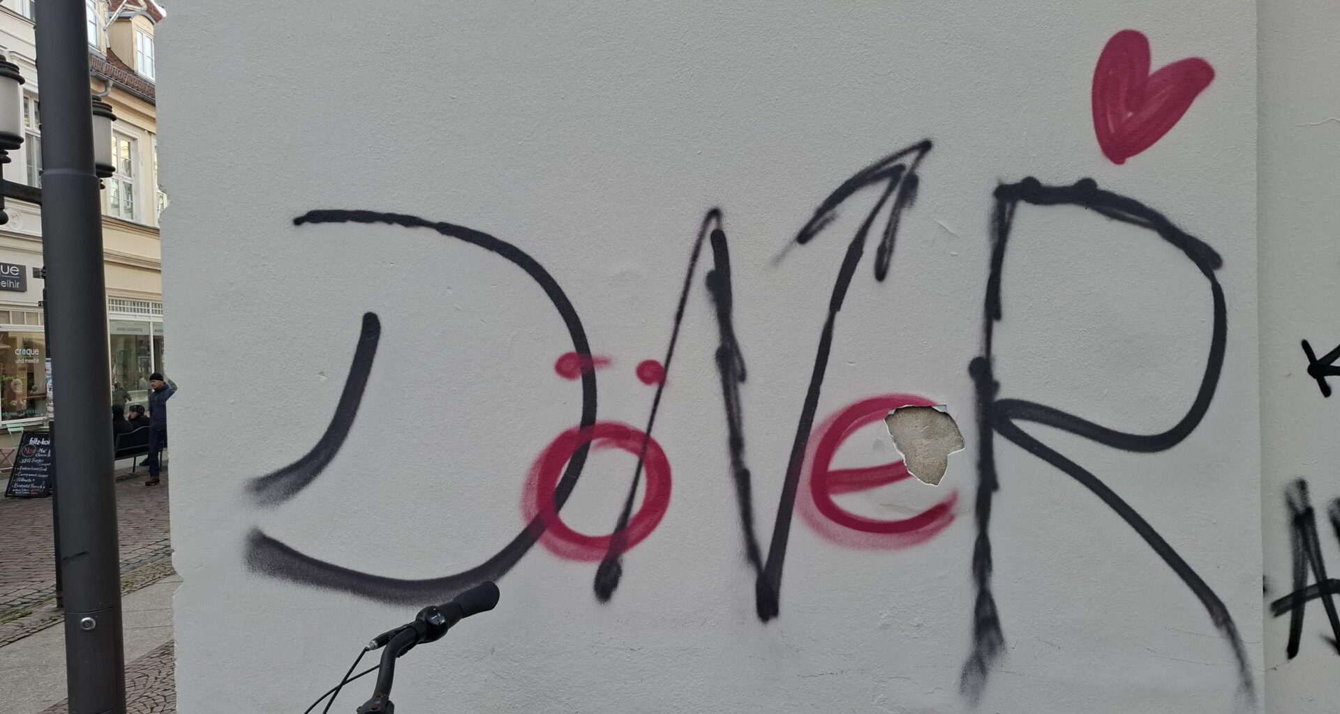 Visited Greifswald yesterday and saw this peak graffiti