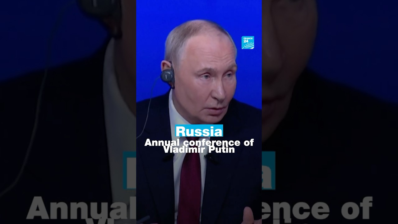 Russia: Annual conference of Vladimir Putin • FRANCE 24 English
