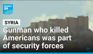 Syrian who killed Americans was part of security forces, interior ministry says • FRANCE 24