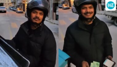 ‘Can I make you happy?’: German YouTuber surprises Indian delivery rider in Malta with €200 rent payment