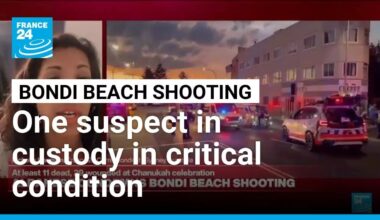 Bondi Beach shooting: One suspect in custody in critical condition • FRANCE 24 English