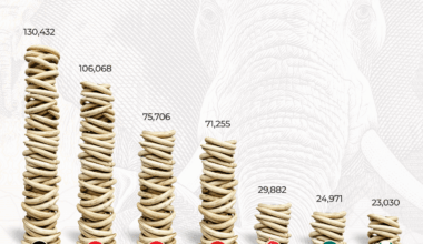 [OC] Ivory Seized By Country