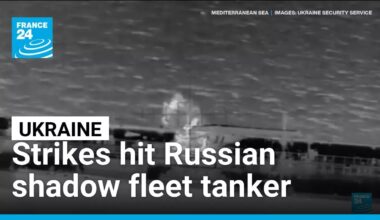 Ukraine strikes Russian shadow fleet tanker in Mediterranean sea • FRANCE 24 English