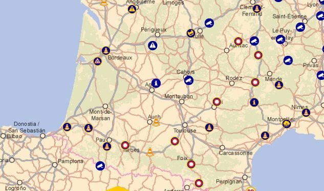 L’A64 reste le principal axe coupé par les agriculteurs.