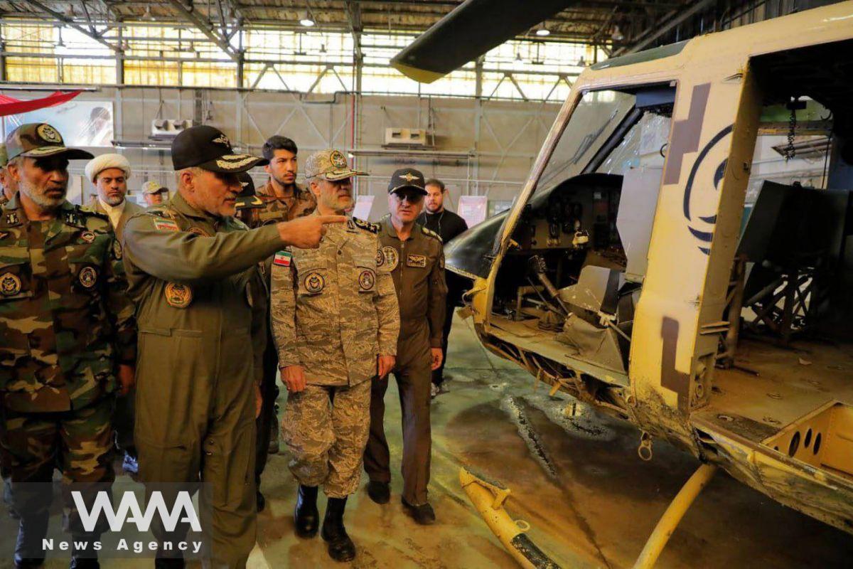 The Commander-in-Chief of the Iranian Army, Major General Amir Hatami, made a field visit to army units in western Iran on December 22, 2025. Social media/ WANA News Agency