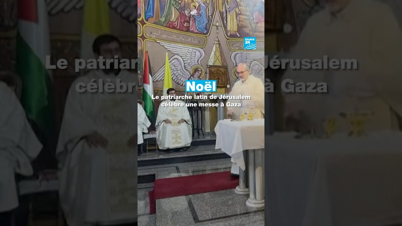 Noël : le patriarche latin de Jérusalem a célébré une messe à Gaza • FRANCE 24