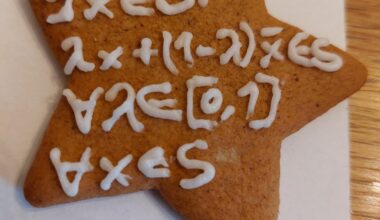 Finns det matematiker här? Det här är iaf definitionen av ett stjärnformat område, på en pepparkaksstjärna