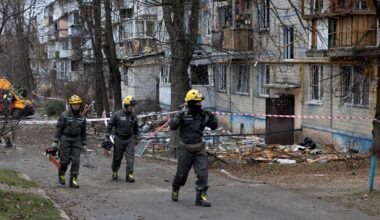 Hundreds of drones targeted Ukraine once again earlier this week. Pic: Reuters