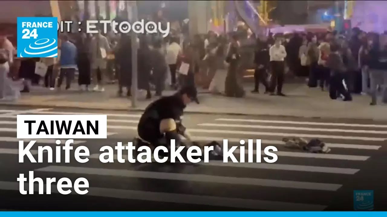 Knife attacker kills three after smoke bombing Taiwan metro • FRANCE 24 English