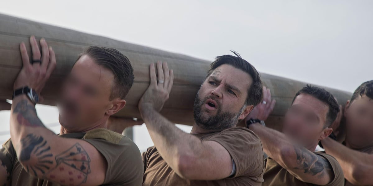 JD Vance trains with Navy SEALs in California