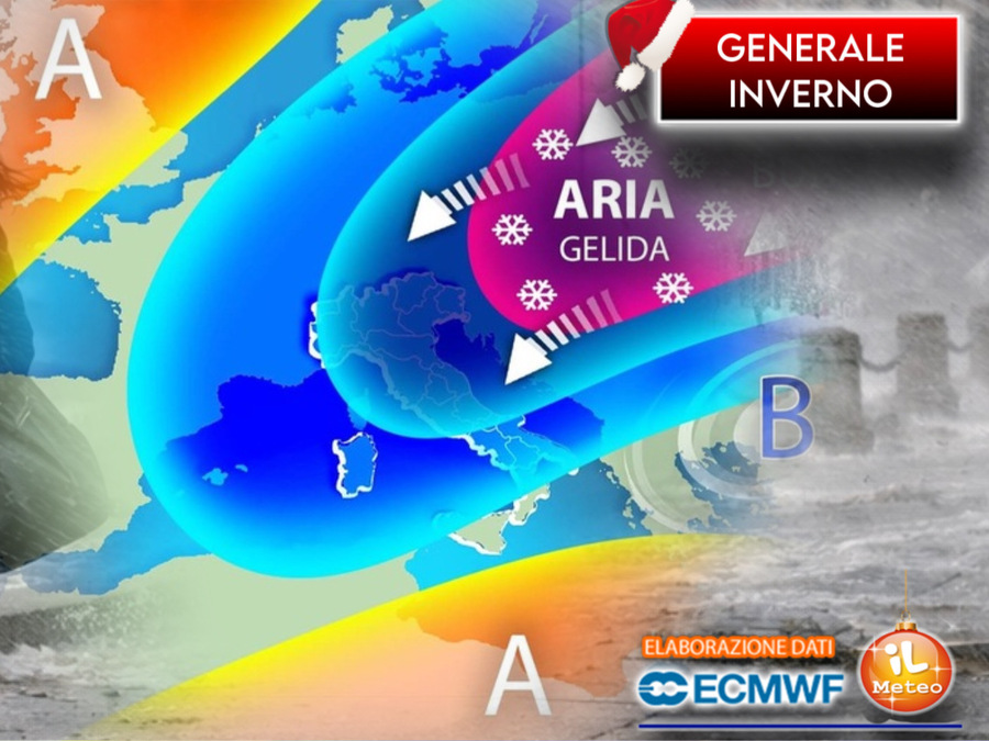 Il Generale Inverno alza la voce, in arrivo una lunga fase gelida sull'Italia