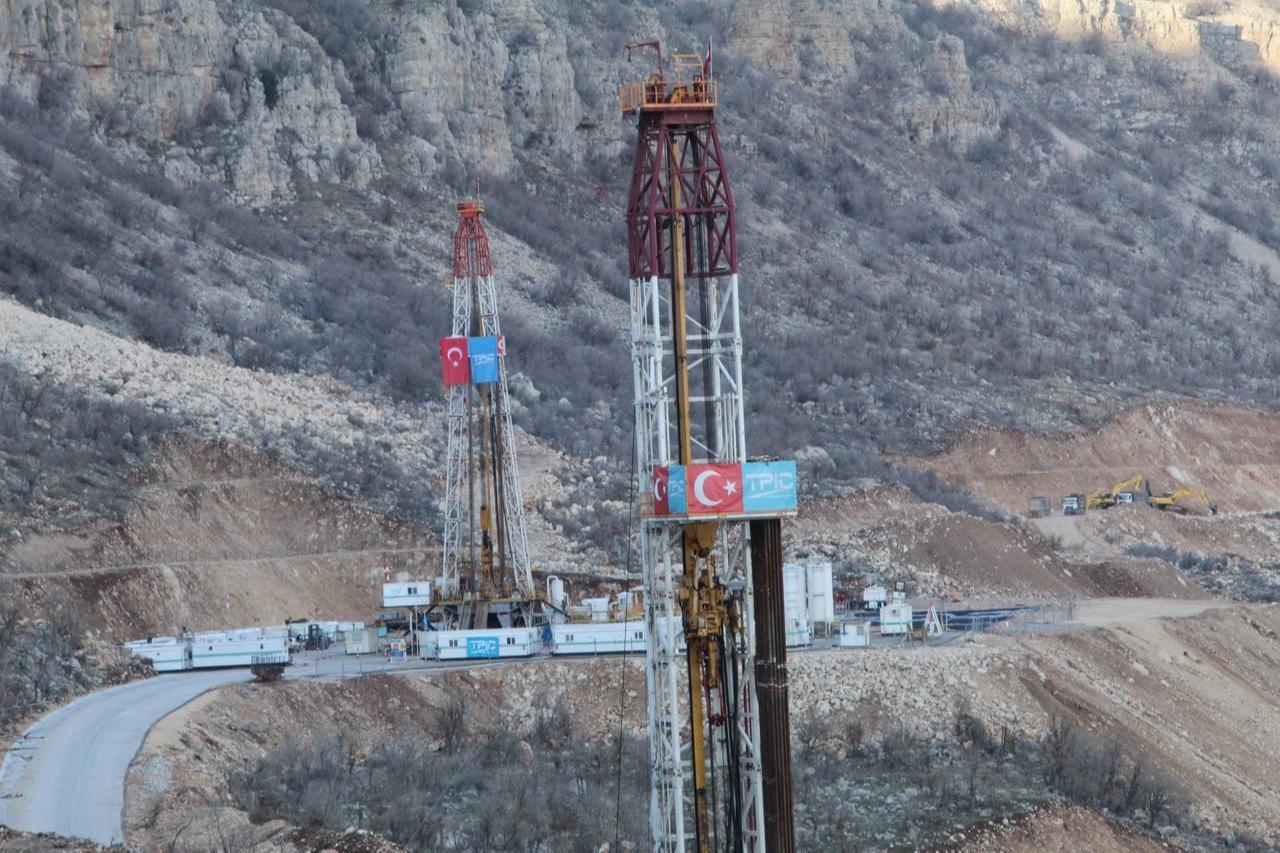 A view of the oil field in the Gabar region in Sirnak province, southeastern Türkiye, March 10, 2024. (IHA Photo)