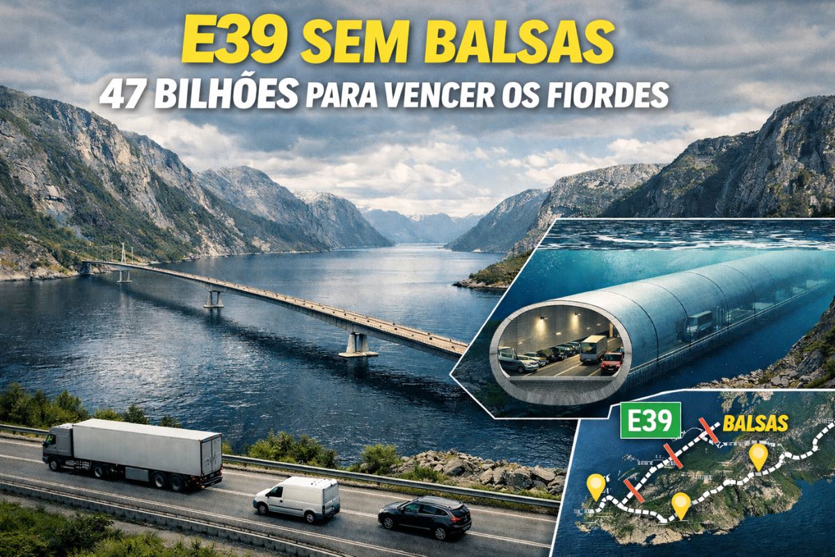 With an investment of US$47 billion, Norway plans to transform the E39 highway, eliminate ferries, cut travel time, and overcome giant fjords with floating bridges and tunnels.