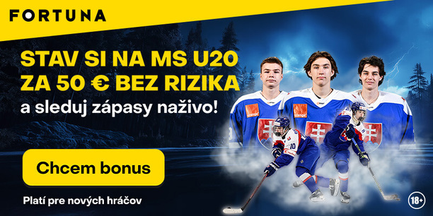 Získajte za registráciu vo Fortune stávku bez rizika vo výške až 50 €.