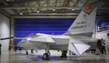 A view of Hurjet aircraft at the Turkish Aerospace Industries (TAI) facilities in Ankara, Türkiye, on December 30, 2025. (AA Photo)