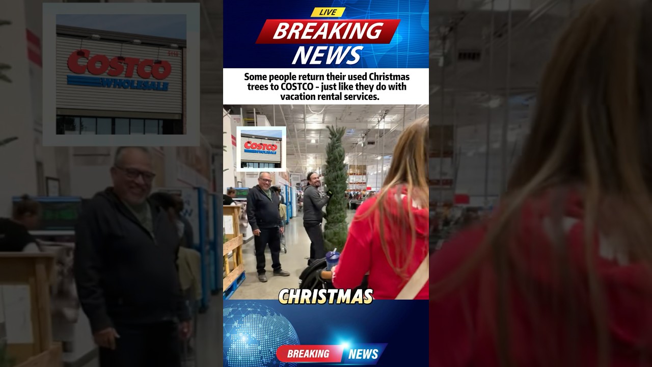 People Returning Used Christmas Trees to Costco Sparks Debate
