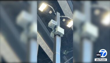 Day laborers in Los Angeles protest noise machines installed at Home Depot store in Cypress Park