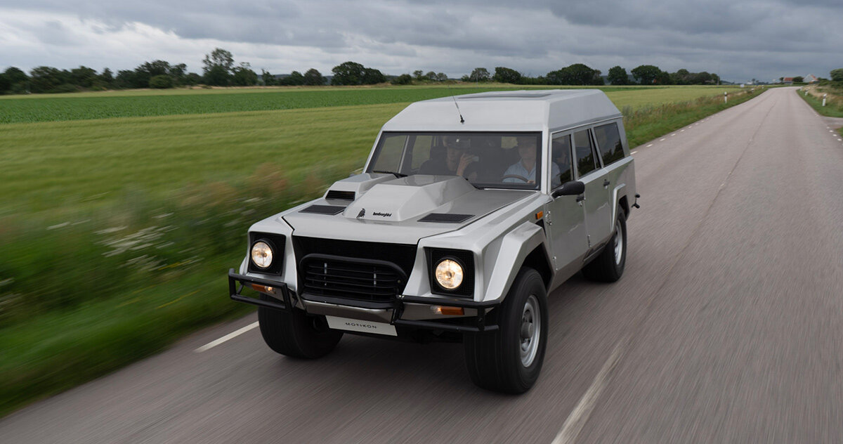 see latest images of this one-off 1986 lamborghini LM002 wagon