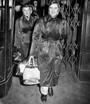 Teenage escapees Edit, Anna, and Razalia at Wolverhampton High Level station.