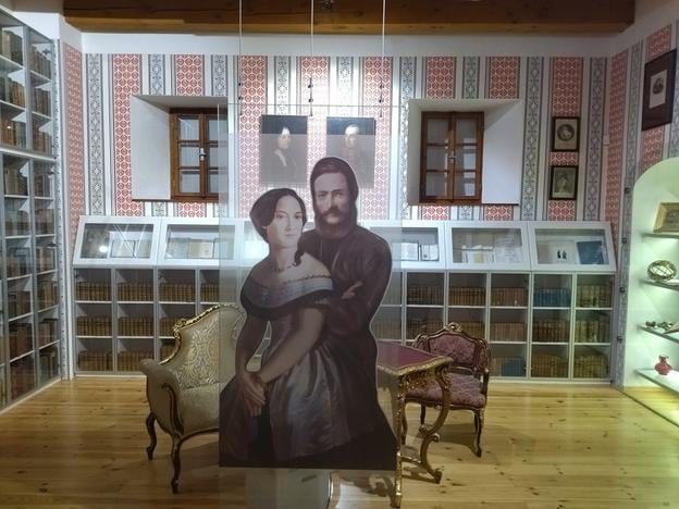 A room commemorating Adela Ostrolúcka and Ľudovít Štúr at the Forestry and Woodworking Museum.