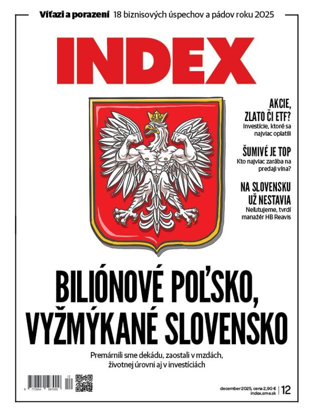 V decembrovom čísle mesačníka INDEX nájdete užitočné informácie zo sveta biznisu, financií a ekonomiky. K výhodnému predplatnému sa dostanete kliknutím na titulku.