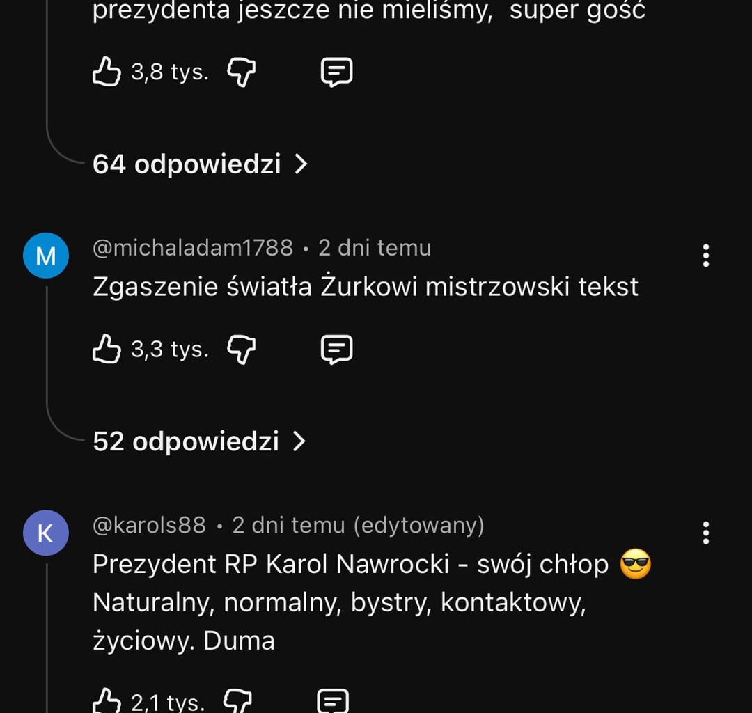 Jak to jest, że ja patrząc na Prezydenta widzę coś kompletne odwrotnego?