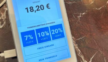 Gastronomie: Mehrheit mag keine Trinkgeld-Optionen bei der Kartenzahlung