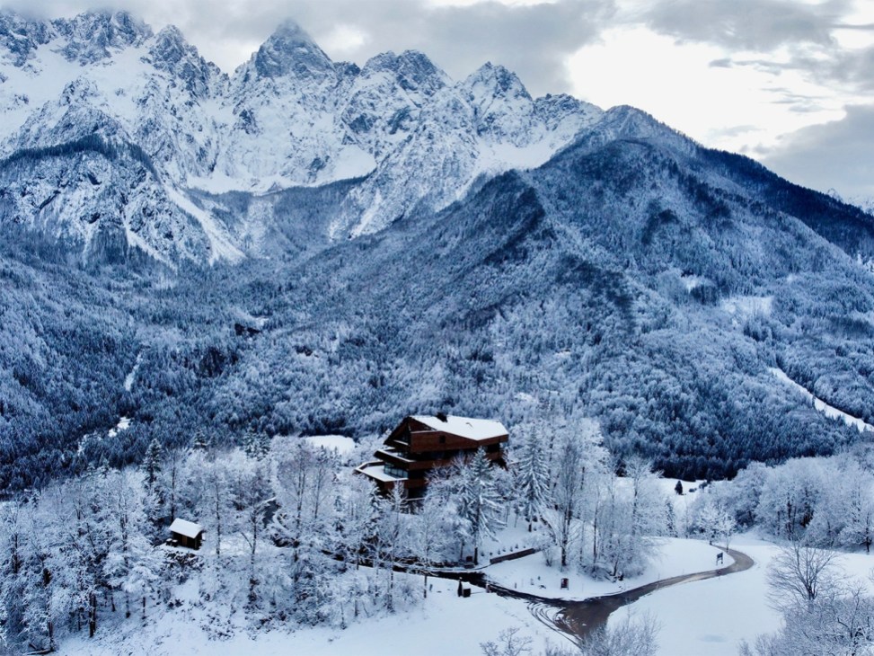 Snowy Mountains surround Chalet Sofia 