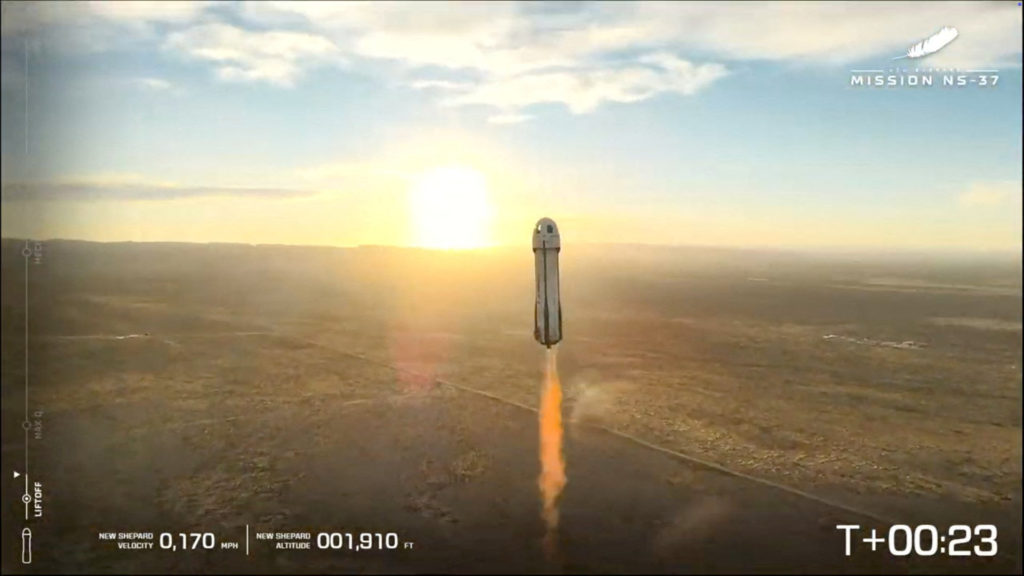 Jeff Bezos-backed Blue Origin launches its 37th flight in Van Horn