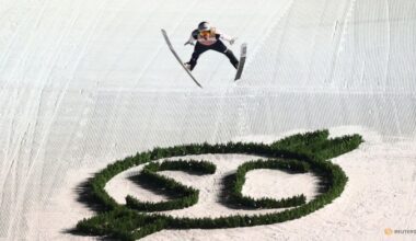 Ski Jumping- Slovenia's Prevc sets pace in Four Hills with Oberstdorf victory