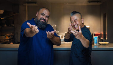 Chris 'Flamebaster' Roberts celebrates Welsh and Japanese cuisines