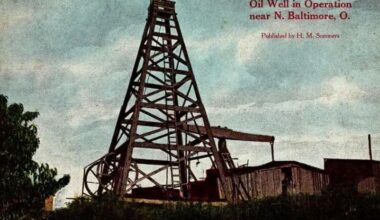 Oil well near North Baltimore