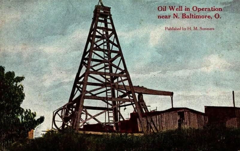 Oil well near North Baltimore