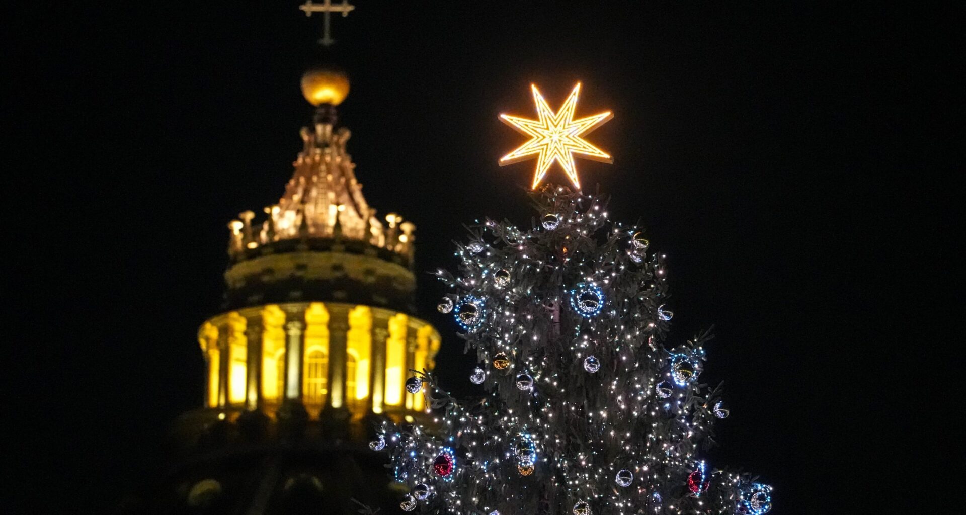 Christmas Creche, Tree are Signs of Hope, Pope Says