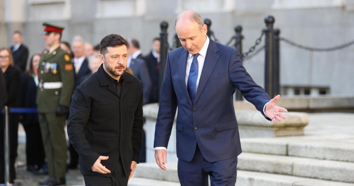 Zelensky thanks Ireland for its generosity amid Russian invasion