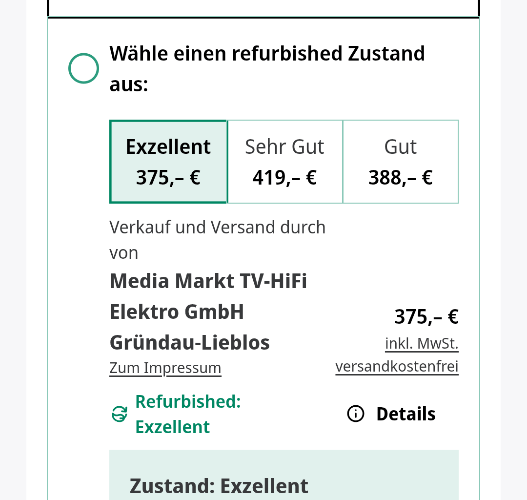 Why is the price of refurbished products higher than new ones (MediaMarkt/Saturn)?