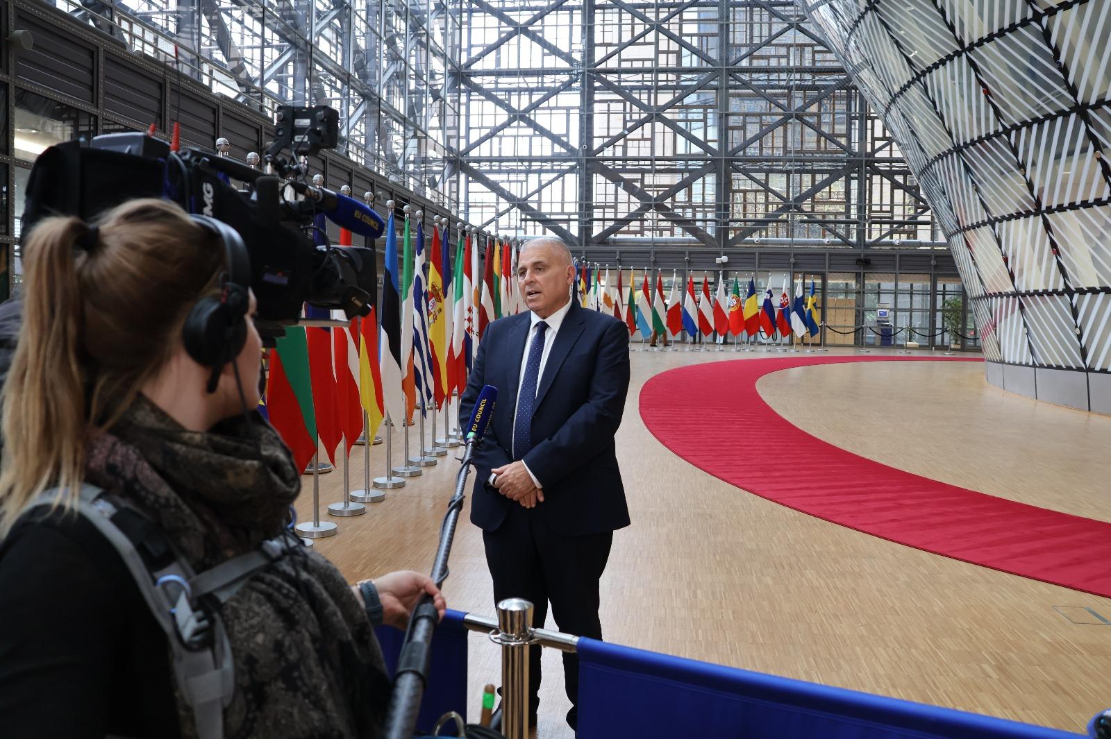 Minister Anton Refalo at Brussels. Photo: MAFA