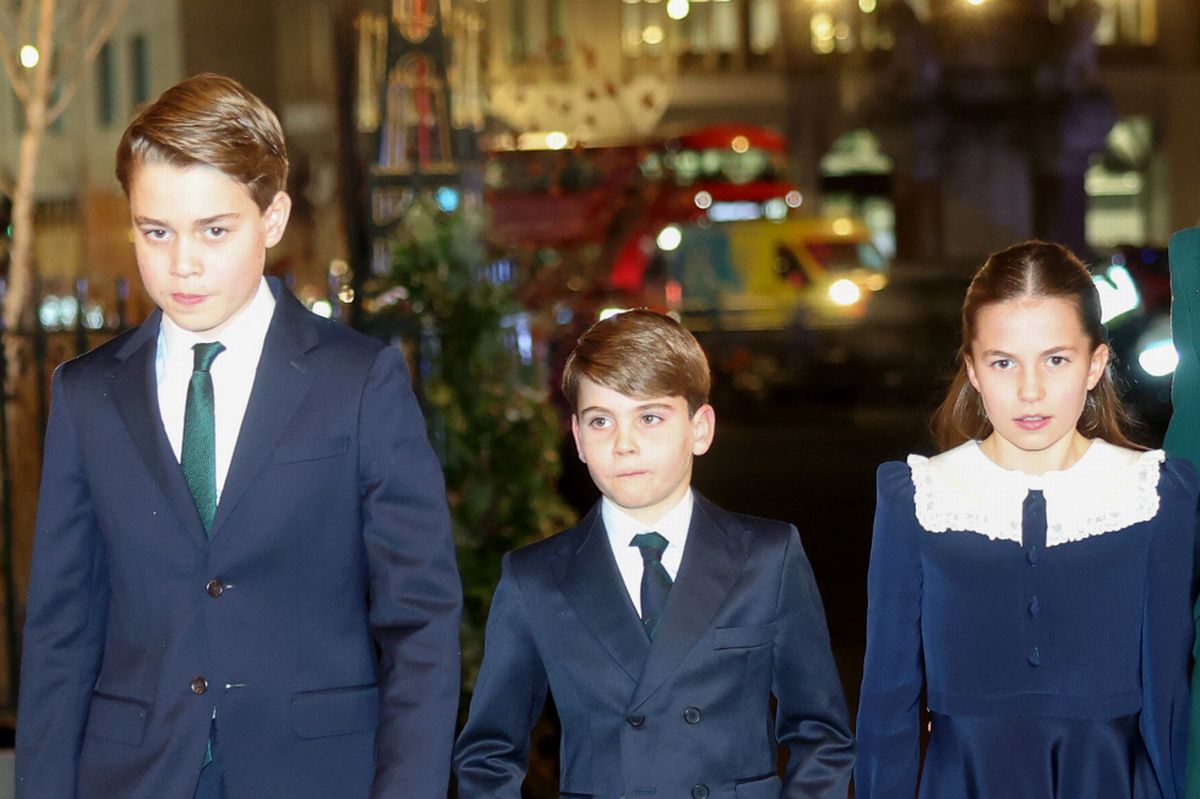 Prince William and Princess Kate with their three children at the 'Together At Christmas' Carol Service