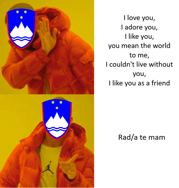 Najbolj romantična slovenska fraza