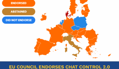 EU Council ENDORSES Chat Control 2.0. The law now enters the Trilogue phase.