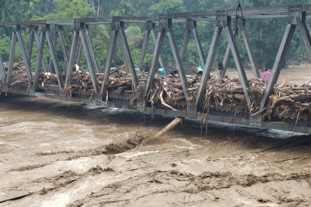 These photos, taken on November 28, show the aftermath of deadly floods in Aceh, an Indonesian province on the northwest tip of Sumatra Island.