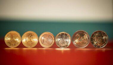 This photograph shows new Euro coins with Bulgarian symbols displayed as Bulgaria's adoption of the euro is set for January 1, 2026, in Sofia on December 30, 2025. Bulgaria prepares to switch to the euro, becoming the 21st eurozone member, amid concerns the move could usher in higher prices and add to political instability rattling the Balkan country. — AFP