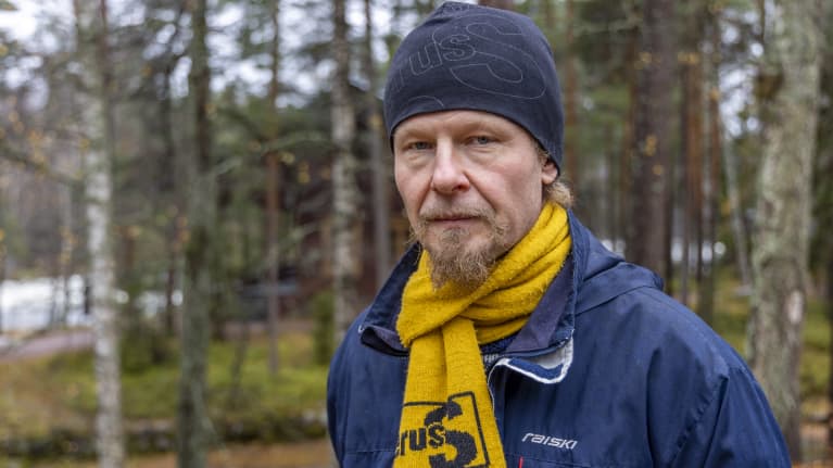 Photo shows Finns Party MP Juho Eerola.