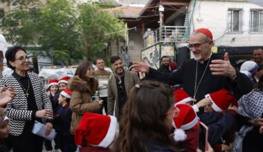 Latin Patriarch of Jerusalem visits Gaza's only Catholic church for Christmas Mass
