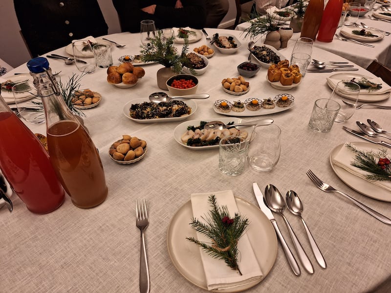Christmas Eve dinner, Vilnius