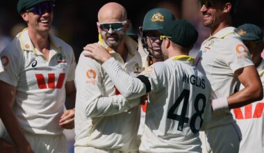Nathan Lyon picks off three key wickets to set Australia on course for Ashes series win :: WRAL.com