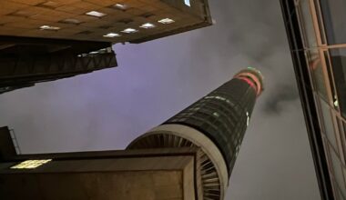 BT Tower, last night