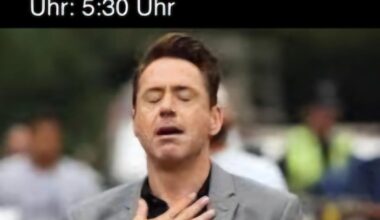 Nichts geht über dieses Gefühl sich wieder hinlegen zu könne