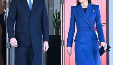 Prince and Princess of Wales at London Heathrow to greet arrival of German president